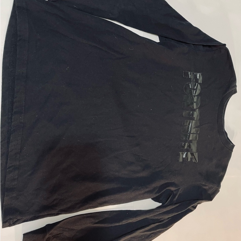 Black Fortnite Long Sleeve Shirt